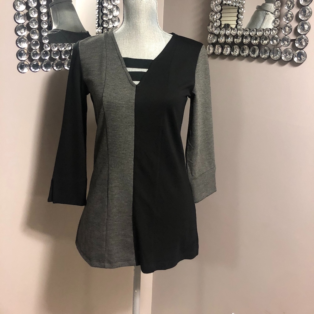 NWT Lynn Ritchie Color Block Top